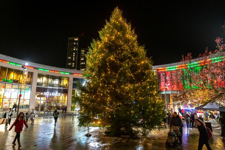 Christmas tree in jubilee square
