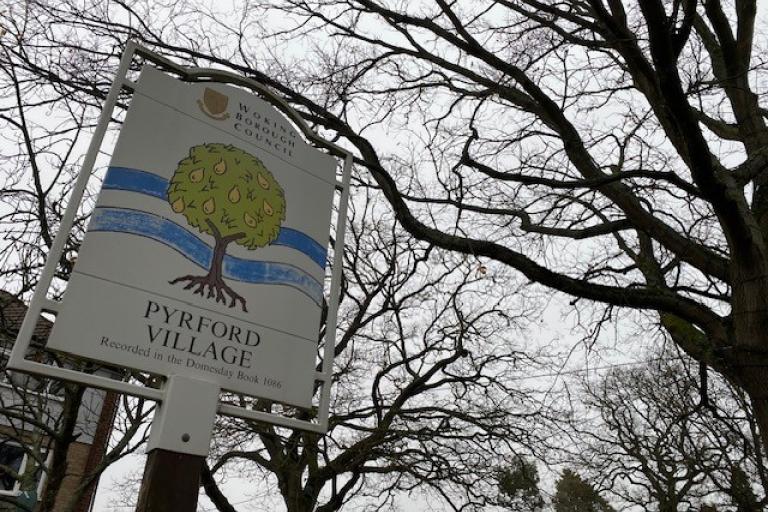 Pyrford village sign