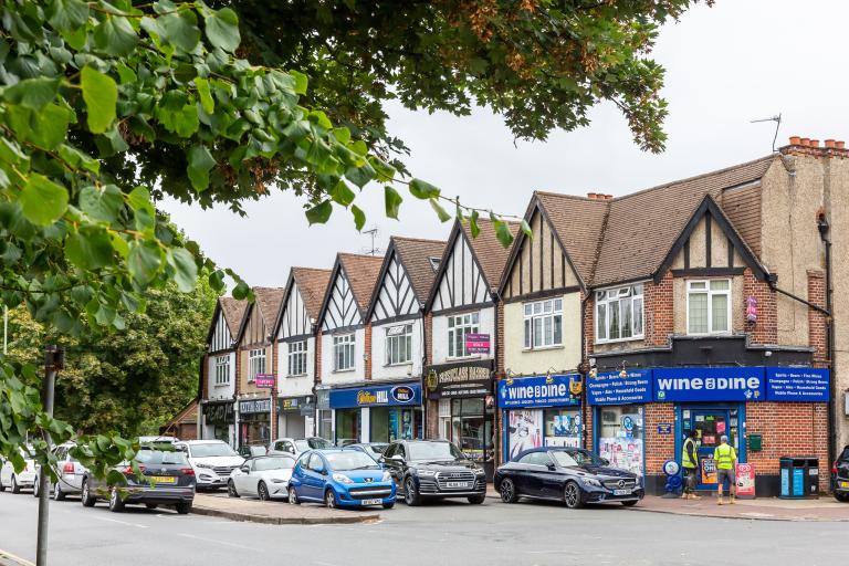 Byfleet village high street