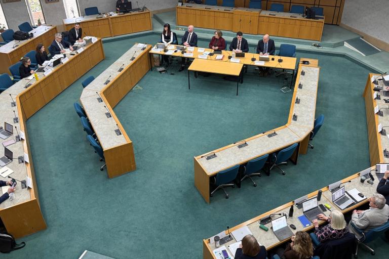 Arial image of West Surrey Voluntary Joint Committee underway at Elmbridge Borough Council's Chamber