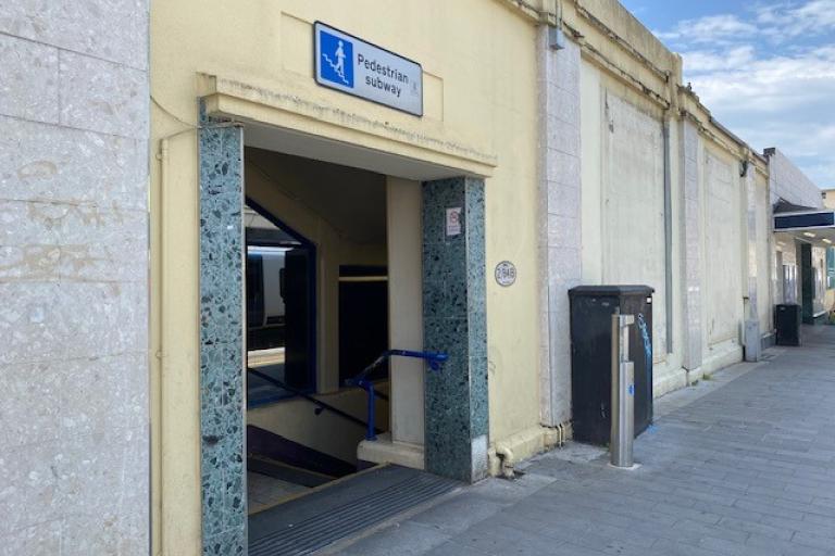 Woking Train Station subway entrance