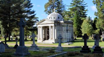 Brookwood Cemetery's Grade 2 Listed Columbarium, which was designed to be a mausoleum of the 5th Earl Cadogan.