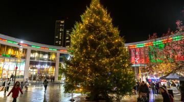 Christmas tree in jubilee square