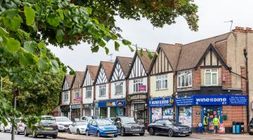 Byfleet village high street