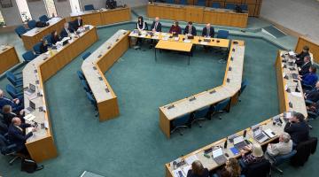 Arial image of West Surrey Voluntary Joint Committee underway at Elmbridge Borough Council's Chamber