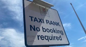 Taxi rank sign